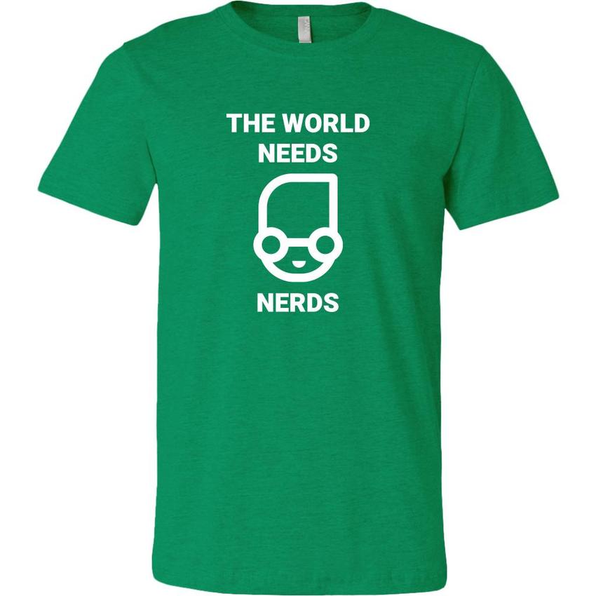 The world needs nerd - Canvas Mens Shirt by MyHackerTech
