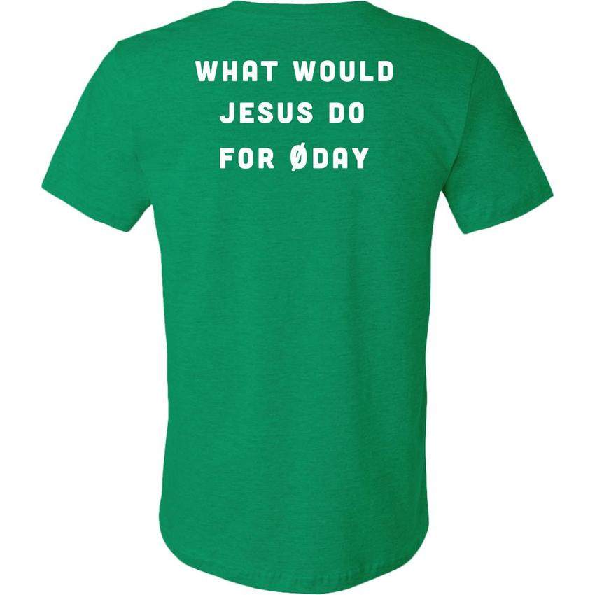 What would Jesus do for 0day - Canvas Mens Shirt by MyHackerTech