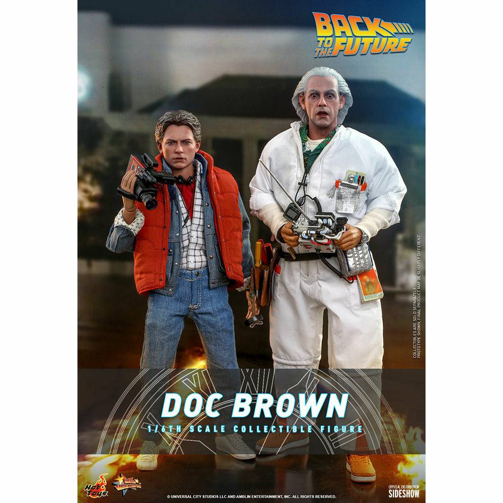 Hot Toys Back to the Future Doc Brown (Standard Version) 1:6 Scale Collectible Figure by MyHackerTech