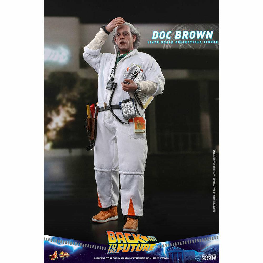 Hot Toys Back to the Future Doc Brown (Standard Version) 1:6 Scale Collectible Figure by MyHackerTech