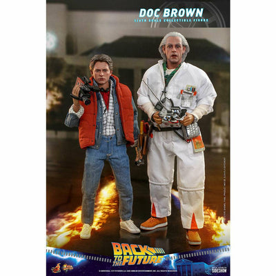 Hot Toys Back to the Future Doc Brown (Standard Version) 1:6 Scale Collectible Figure by MyHackerTech