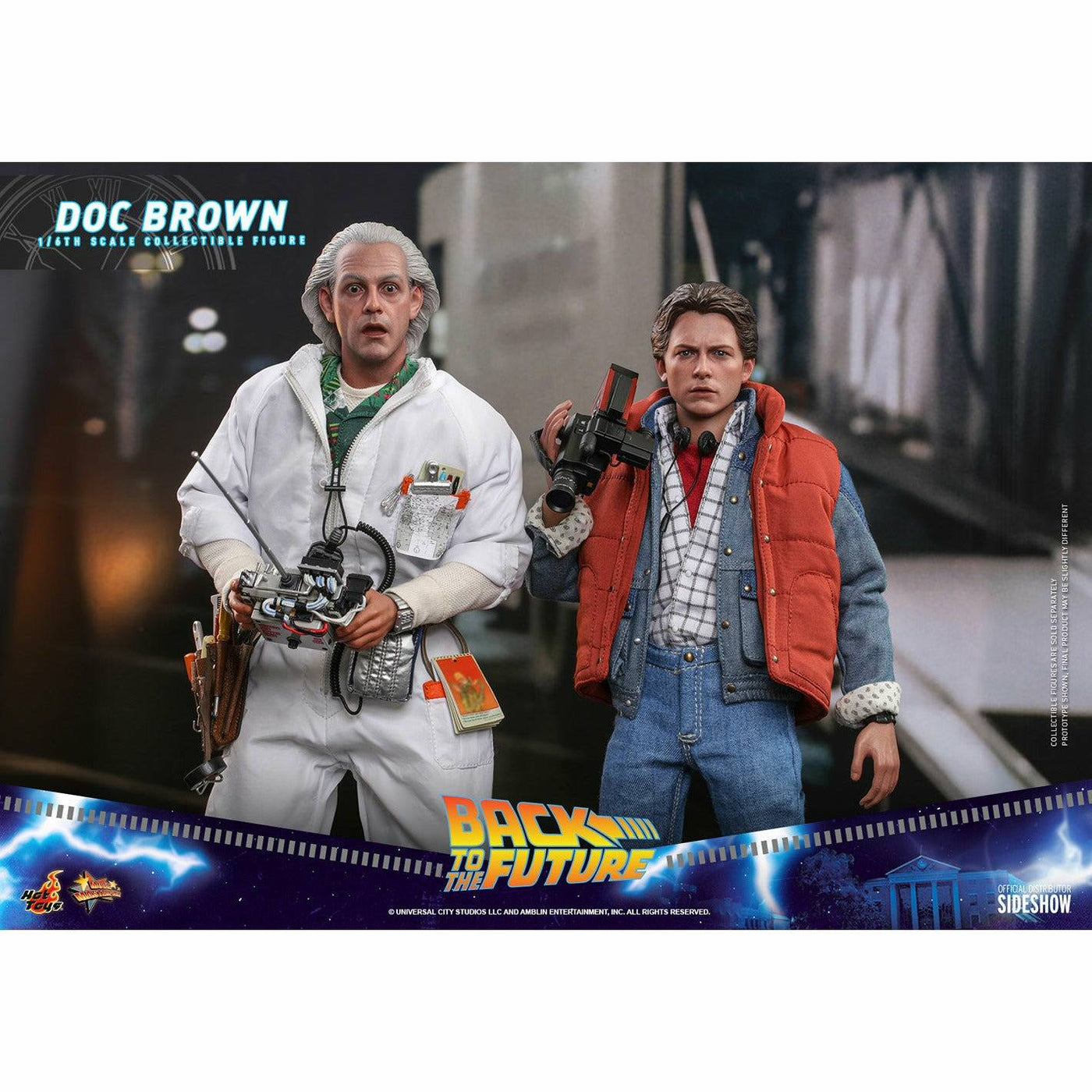 Hot Toys Back to the Future Doc Brown (Standard Version) 1:6 Scale Collectible Figure by MyHackerTech