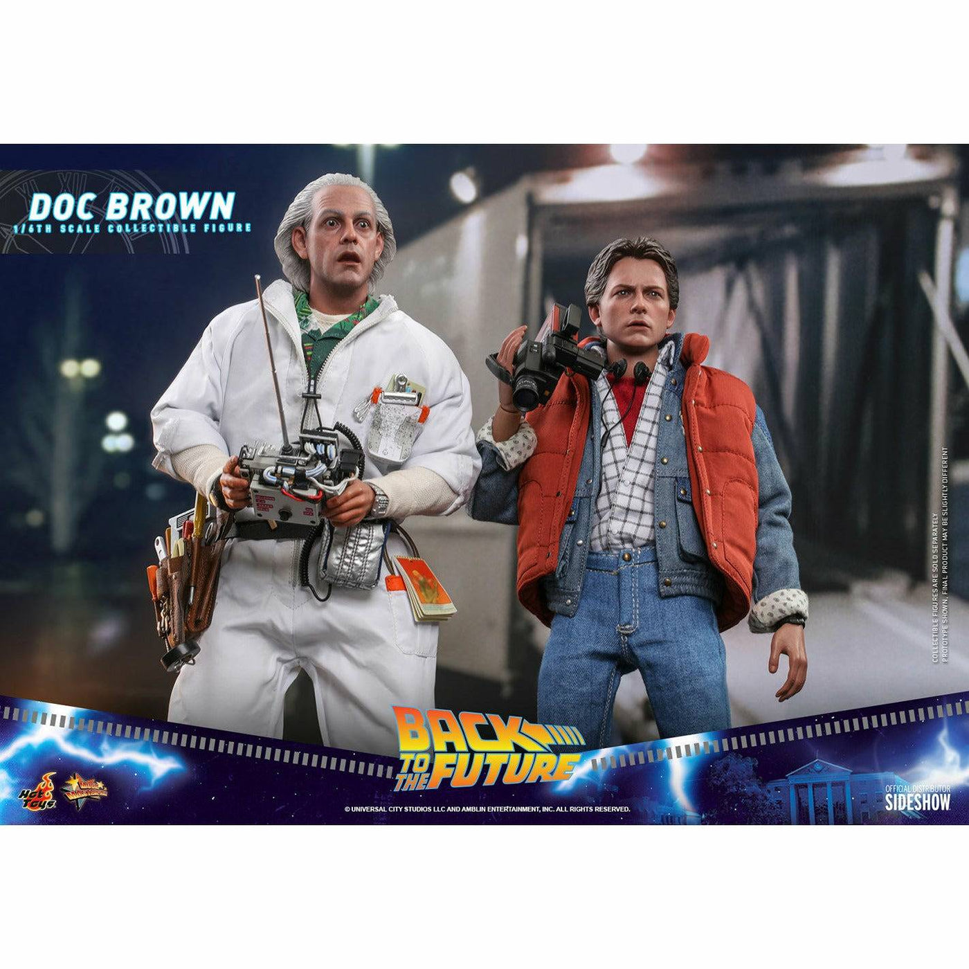 Hot Toys Back to the Future Doc Brown (Standard Version) 1:6 Scale Collectible Figure by MyHackerTech