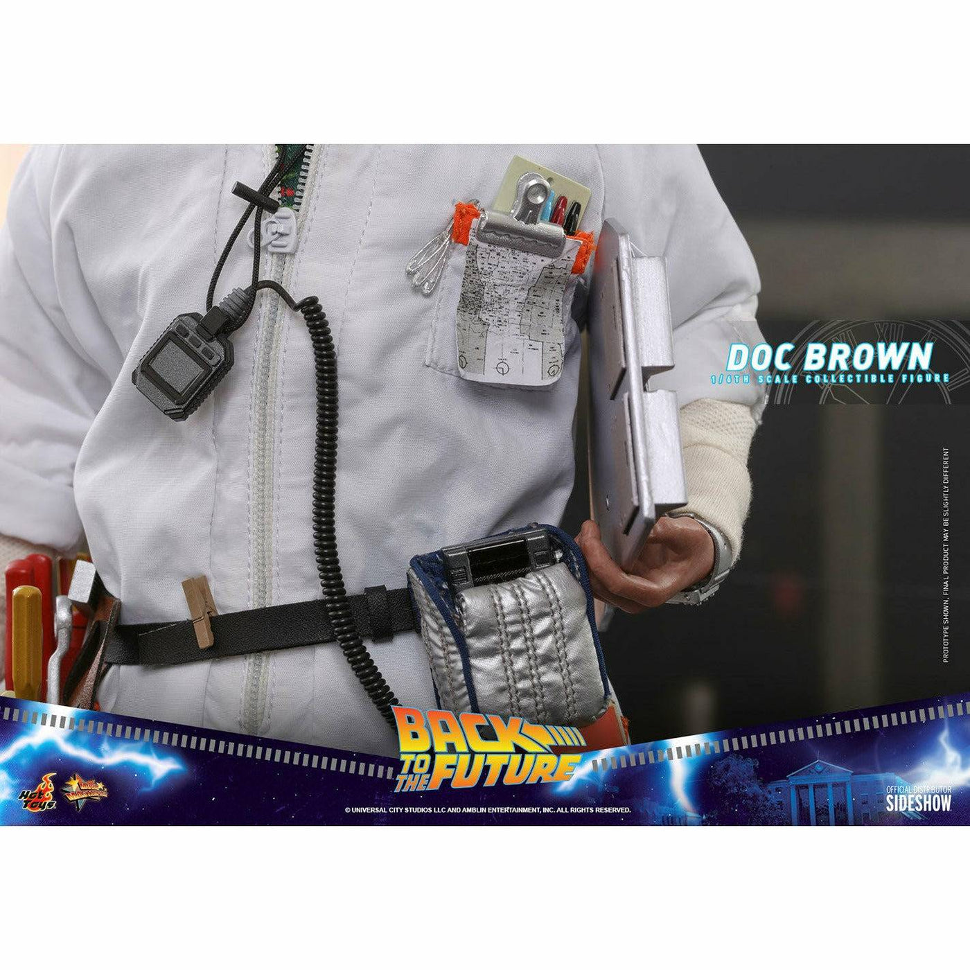 Hot Toys Back to the Future Doc Brown (Standard Version) 1:6 Scale Collectible Figure by MyHackerTech