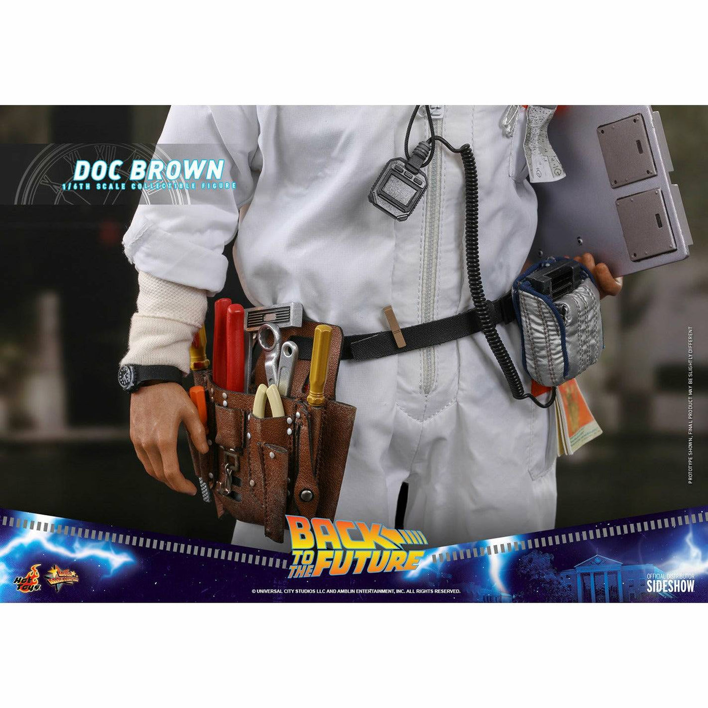 Hot Toys Back to the Future Doc Brown (Standard Version) 1:6 Scale Collectible Figure by MyHackerTech