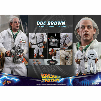 Hot Toys Back to the Future Doc Brown (Standard Version) 1:6 Scale Collectible Figure by MyHackerTech