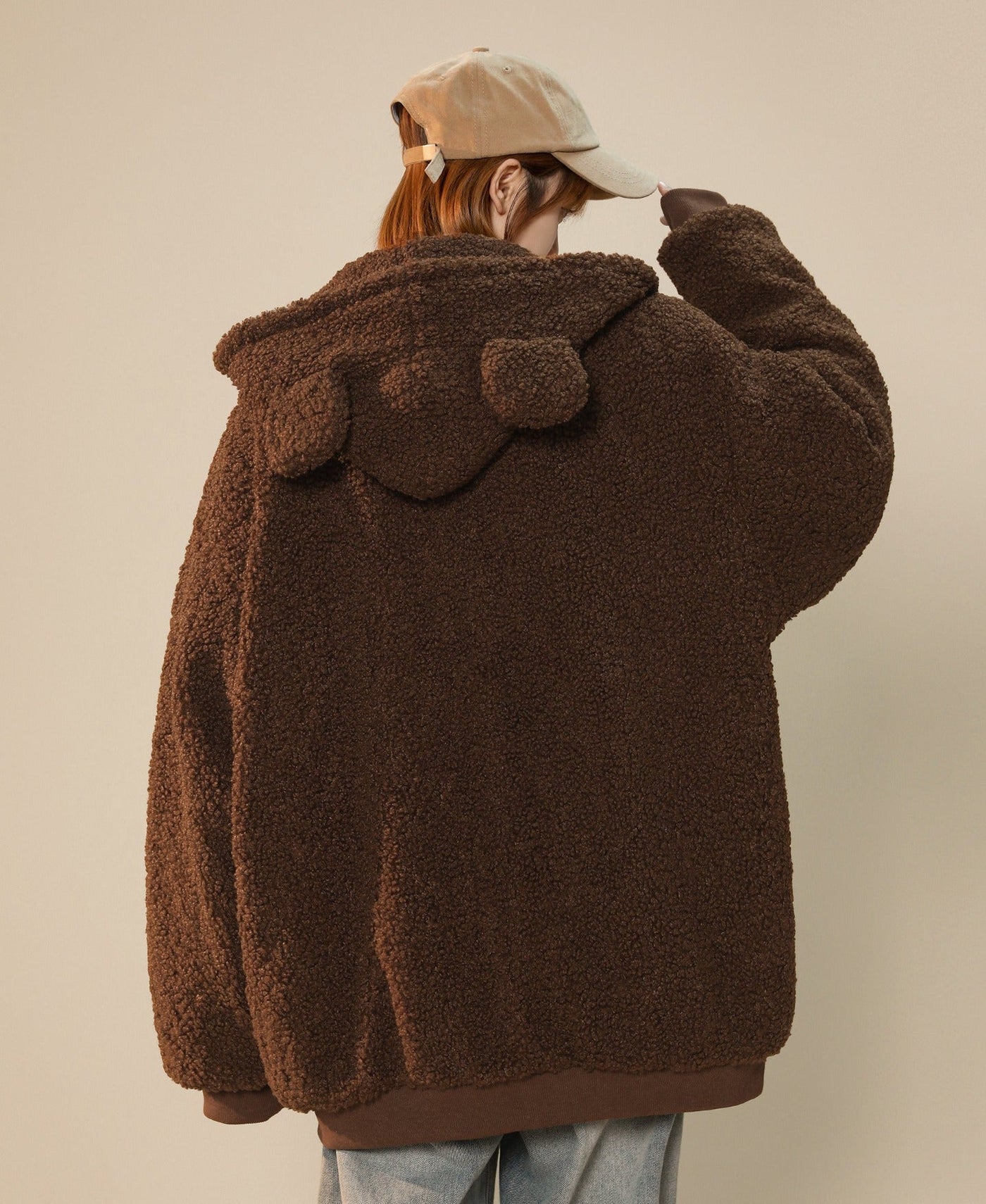 Women's Furry Bunny Ears Winter Jacket by MyHackerTech