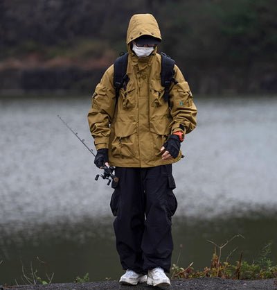 APEJ8 Khaki Tactical Wilderness Jacket by MyHackerTech