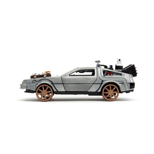 Back to the Future Part III die-cast 1:32 scale "Hollywood Rides" DeLorean Time Machine (railroad) by MyHackerTech