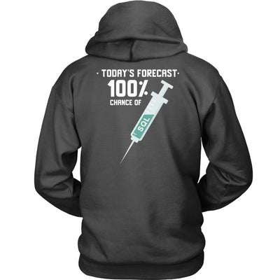 Today's forecast 100% chance of SQL injection - Unisex Hoodie by MyHackerTech