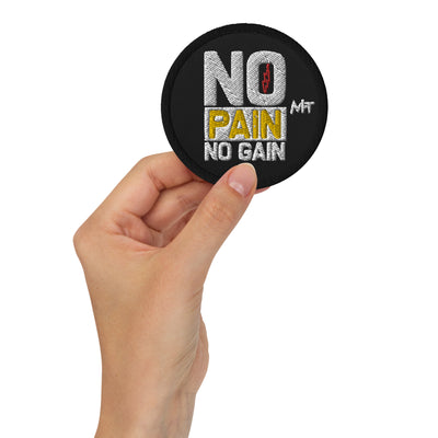 No Pain No Gain - Embroidered patches