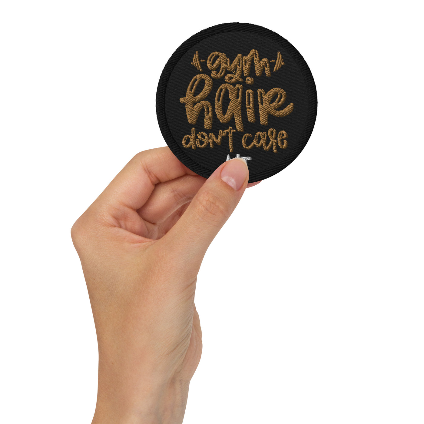 Gym Hair Don't Care - Embroidered patches