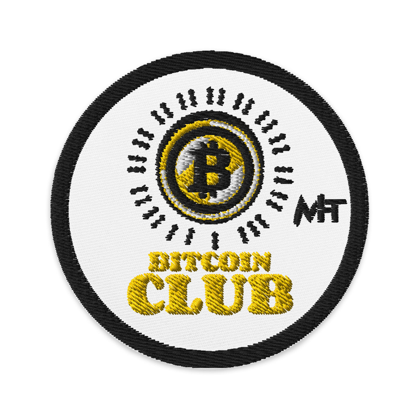 BITCOIN CLUB - Embroidered patches