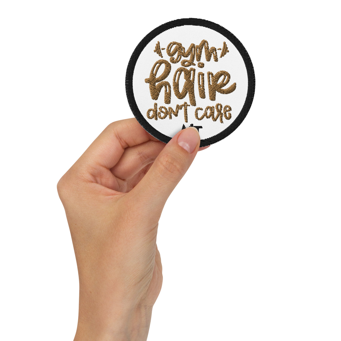 Gym Hair Don't Care - Embroidered patches