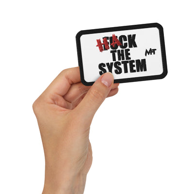 Hack the System - Embroidered patches