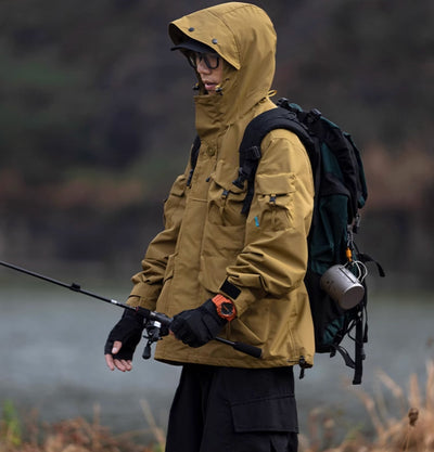 APEJ8 Khaki Tactical Wilderness Jacket by MyHackerTech