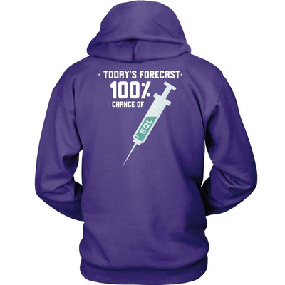 Today's forecast 100% chance of SQL injection - Unisex Hoodie by MyHackerTech
