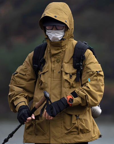 APEJ8 Khaki Tactical Wilderness Jacket by MyHackerTech