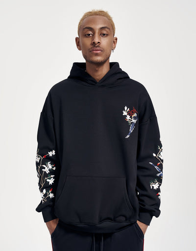KH9083 Flowers Embroidery Hoodie by MyHackerTech