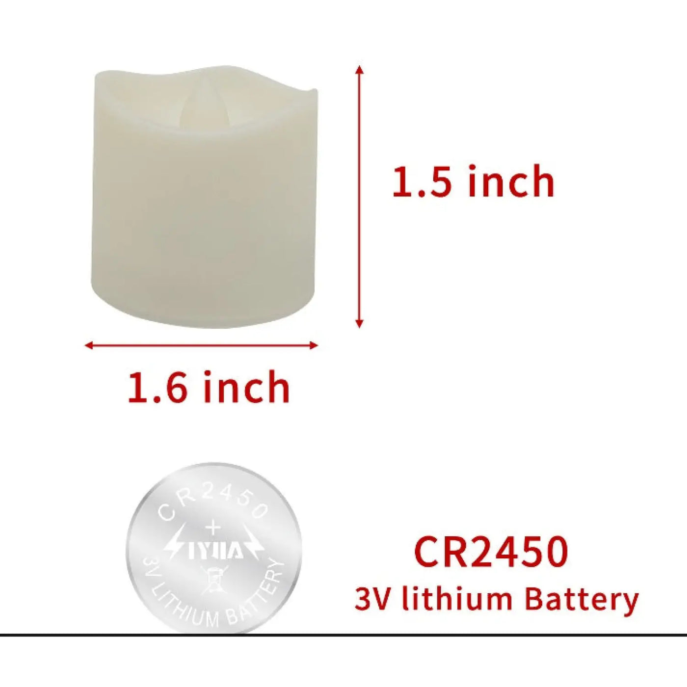 Flameless LED Candle Light – Warm White, Timed Light with Flashing Mode ...