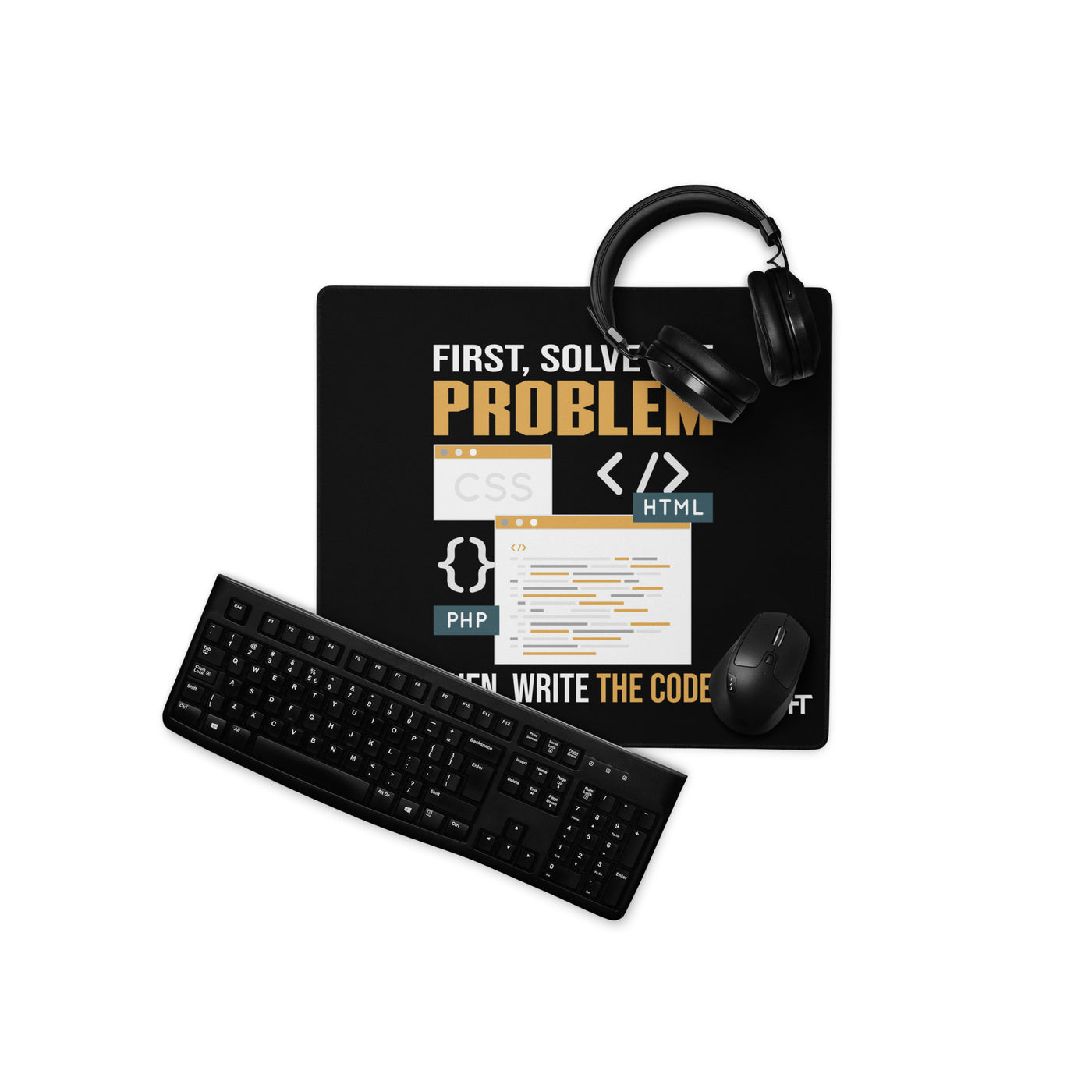 First, Solve the problem; then, Write the code V2 - Desk Mat