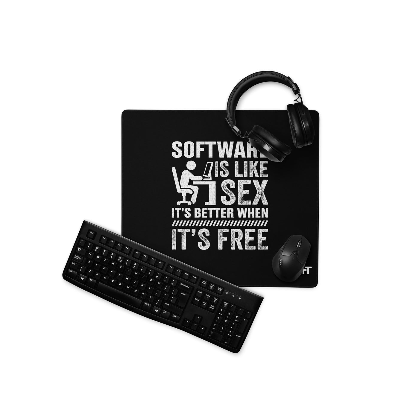 Software is Like Sex - Desk Mat