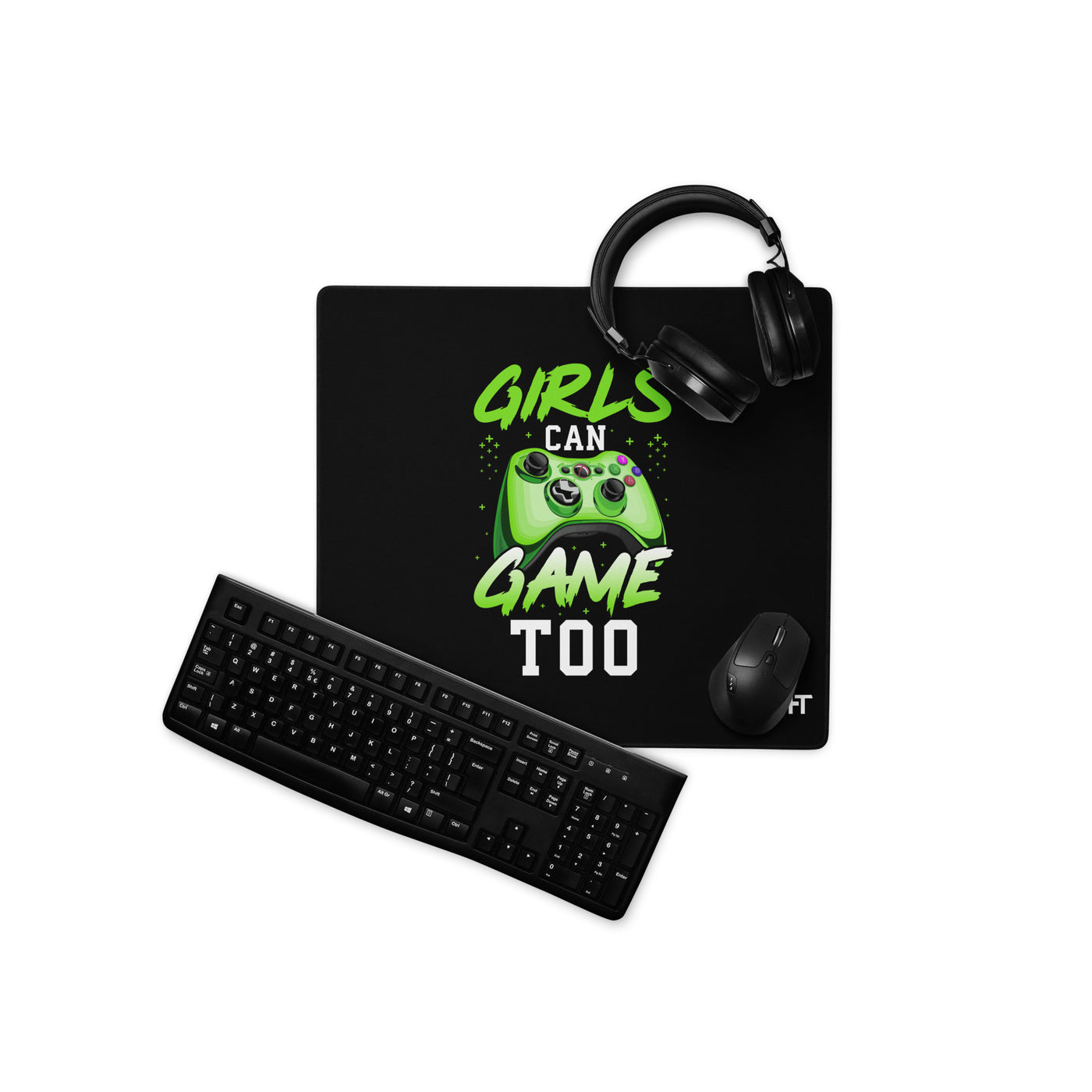 Girls can Game too Desk Mat
