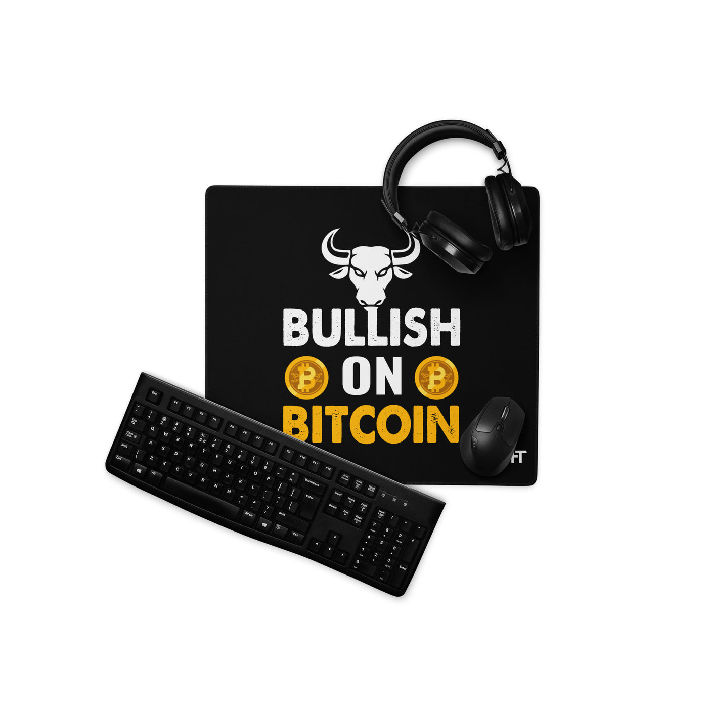 Bullish On Bitcoin - Desk Mat