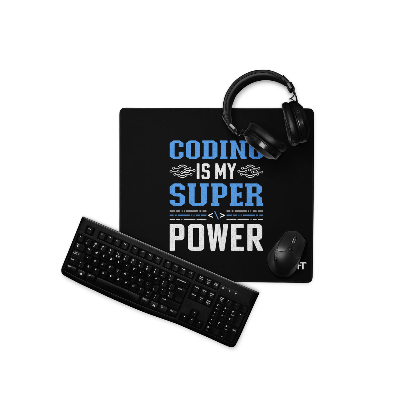 Coding is My Super Power Desk Mat