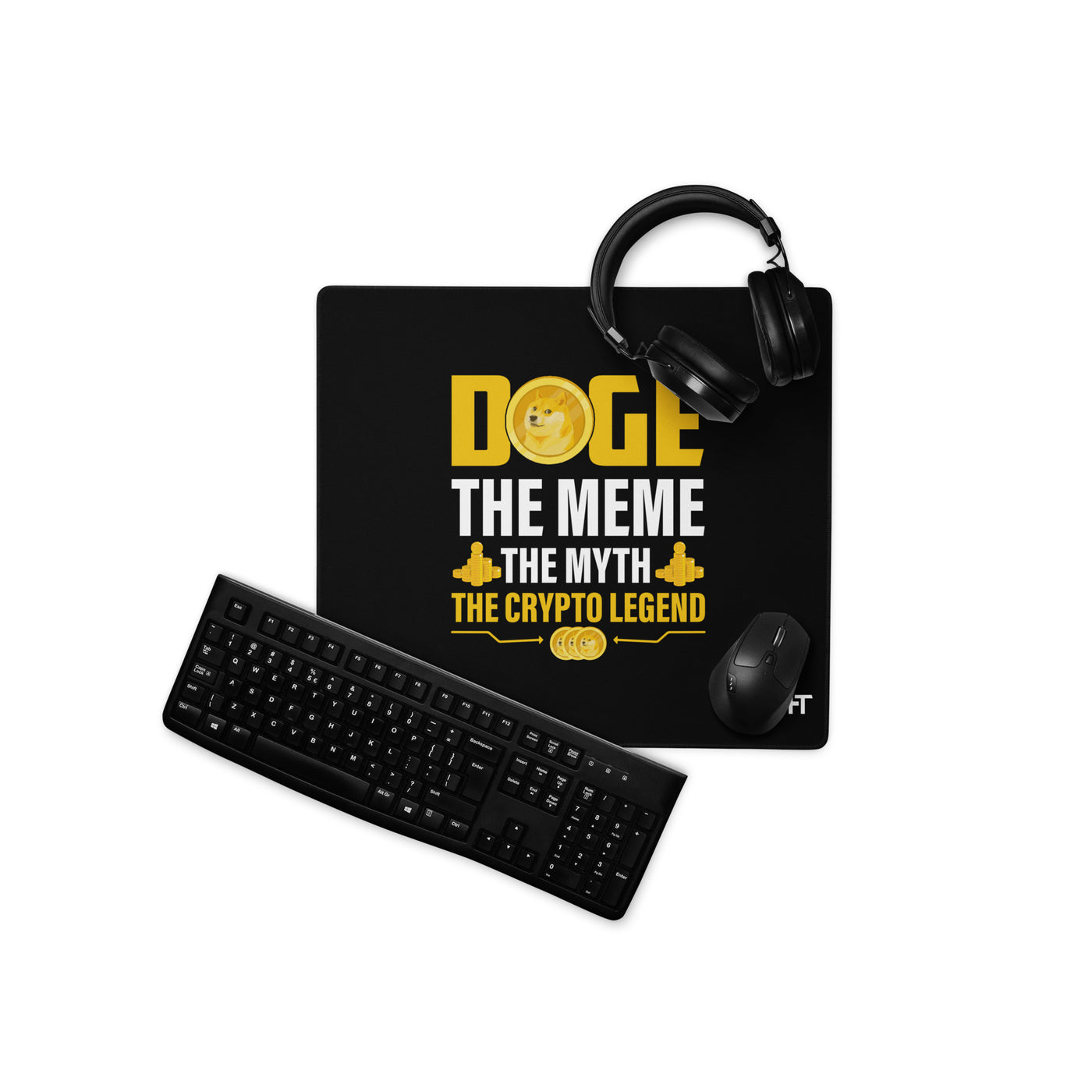 Doge the Meme, the Myth, the Crypto Legend - Desk Mat