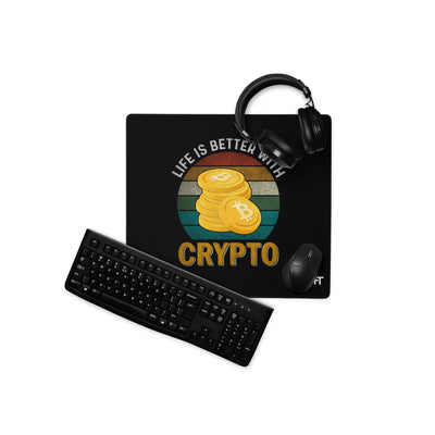 Life is Better with Bitcoin - Desk Mat