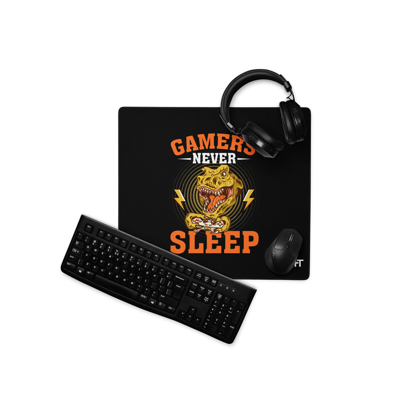 Gamers never sleep V2 - Desk Mat