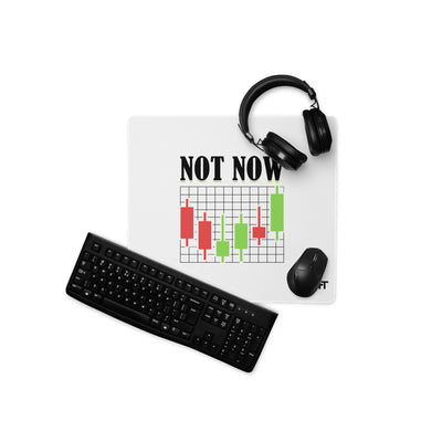 Not Now in Dark Text - Desk Mat