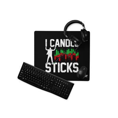 I Candle Stick - Desk Mat