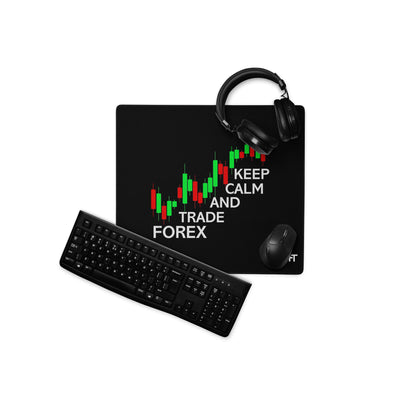 Keep Calm and Trade Forex - Desk Mat