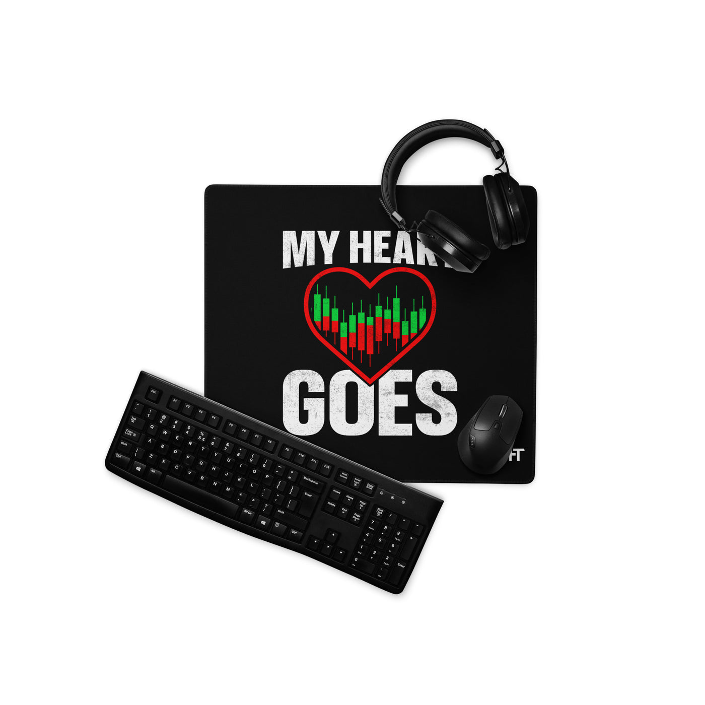 My Heart Goes - Desk Mat