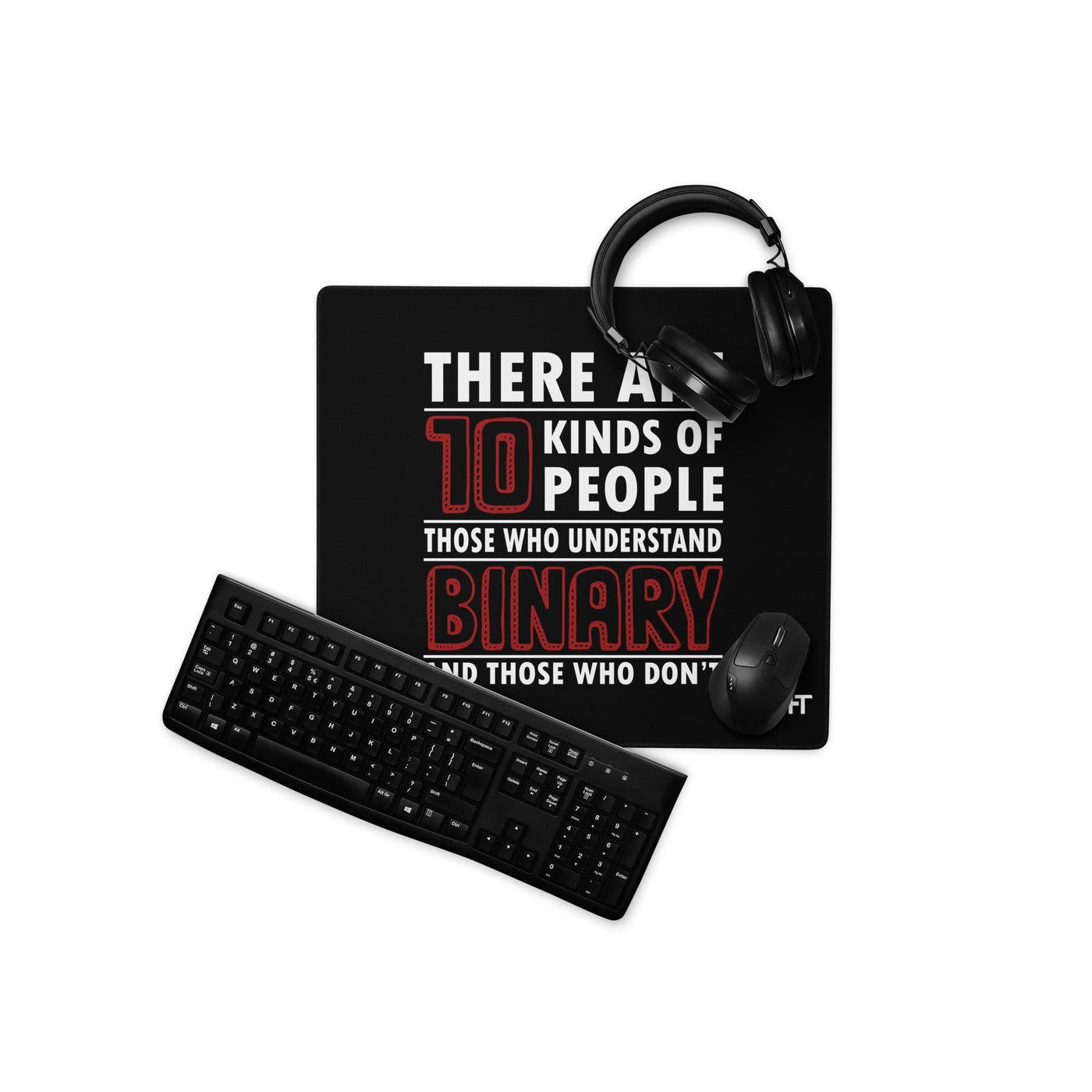 There are 10 kinds of People - Desk Mat