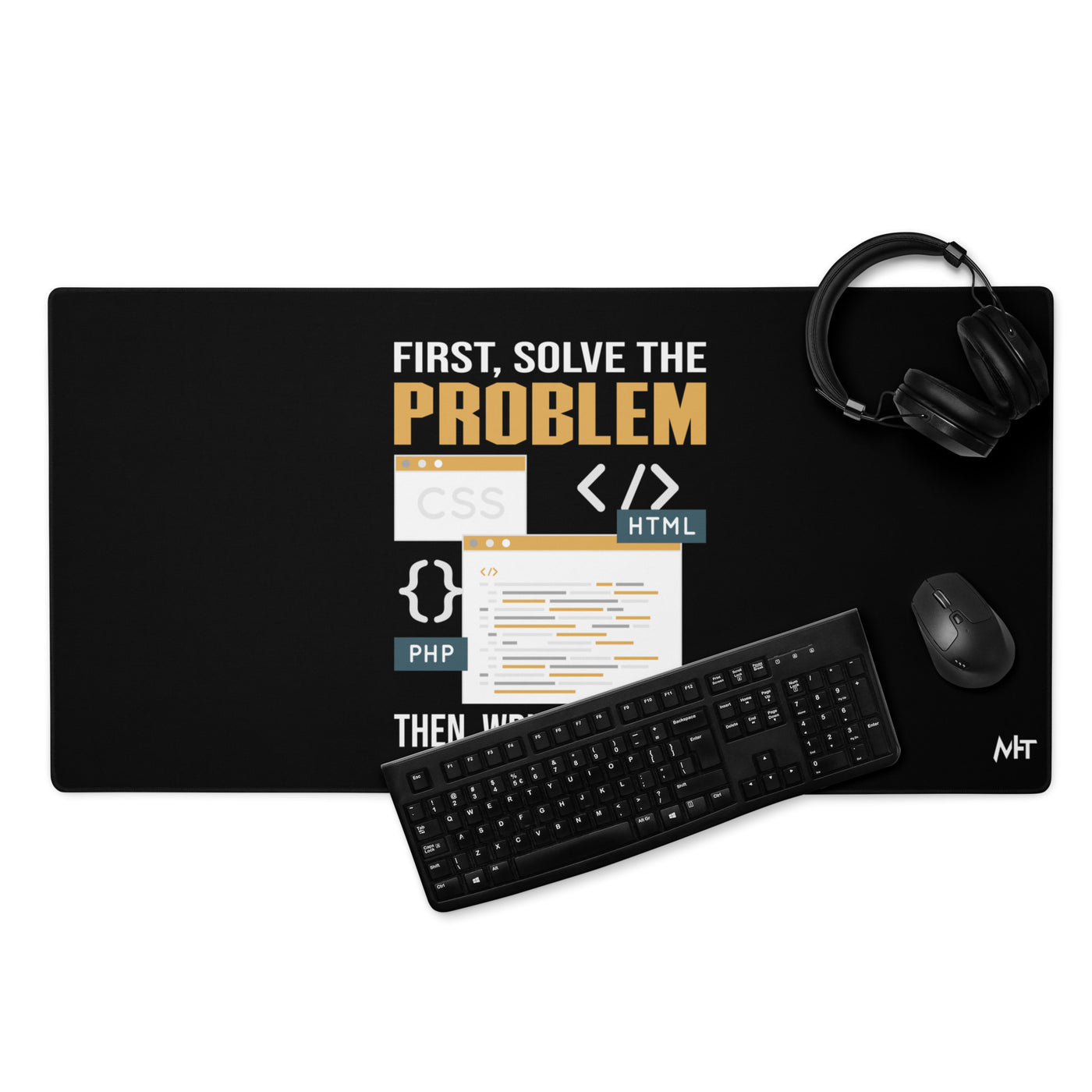First, Solve the problem; then, Write the code V2 - Desk Mat