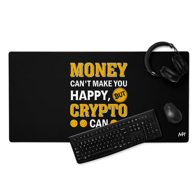 Money can't Buy You Happiness but Bitcoin Can Desk Mat