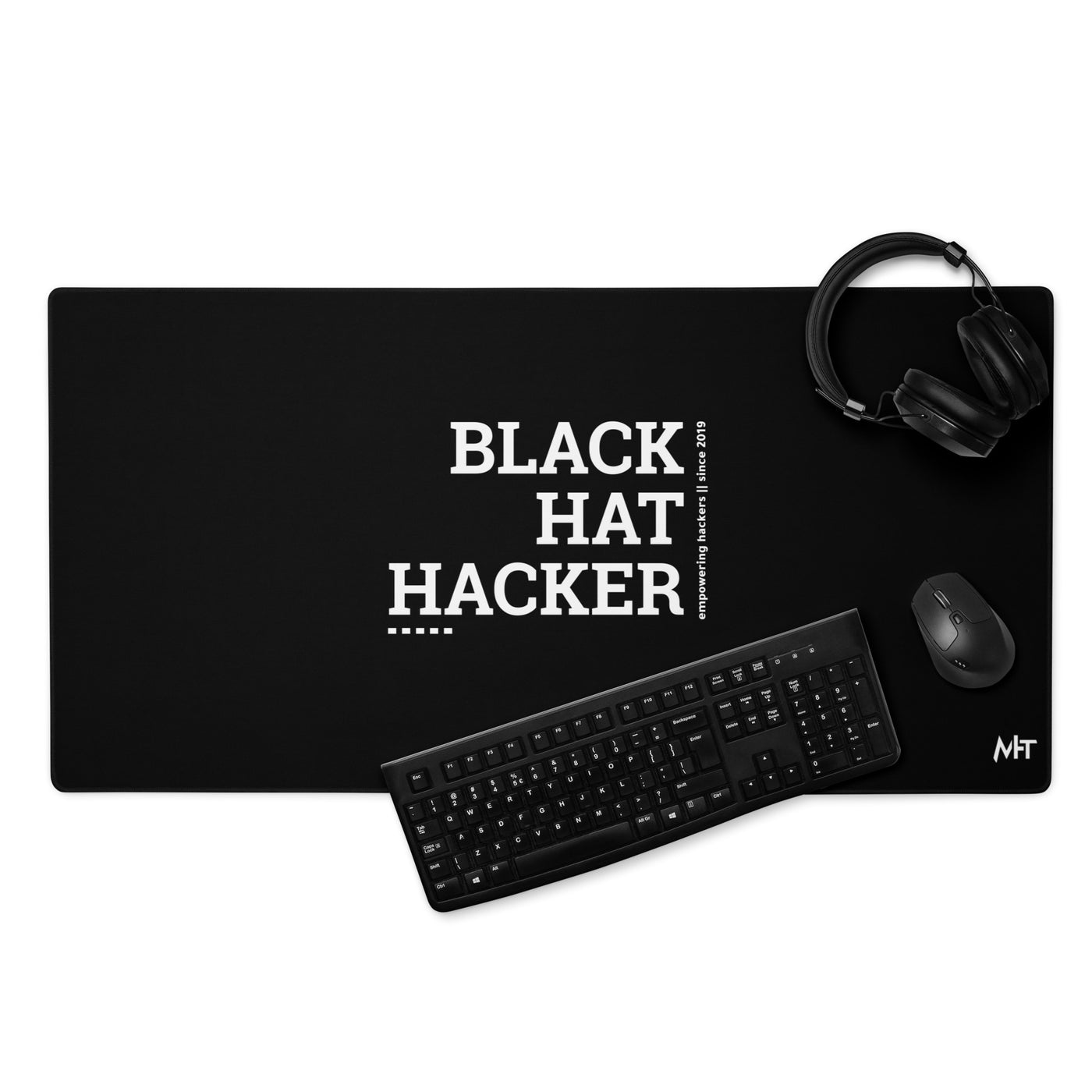 Black Hat Hacker V8 Desk Mat