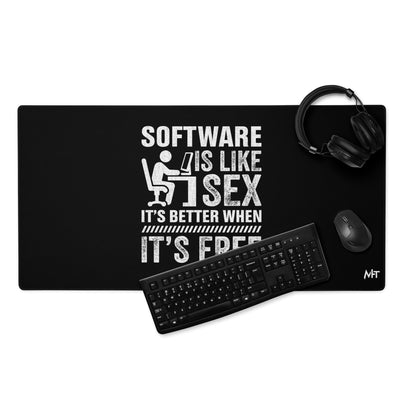 Software is Like Sex - Desk Mat