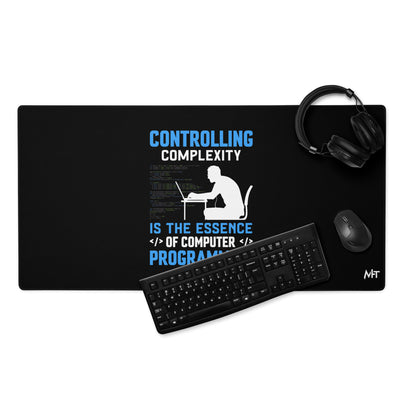 Controlling Complexity is the Essence of Computer Programming Desk Mat