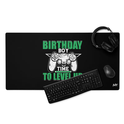 Birthday Boy Time to Level Up Desk Mat
