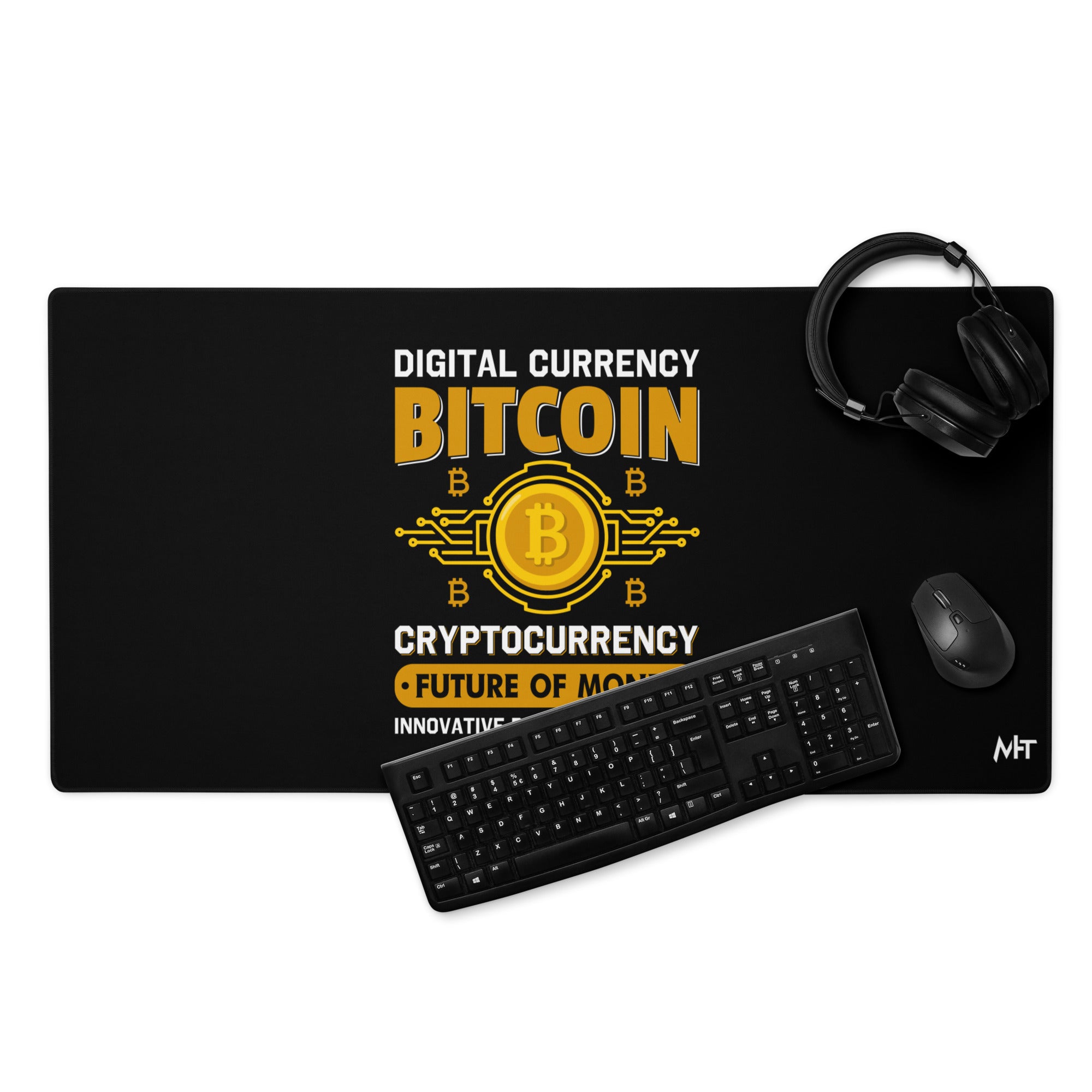 Bitcoin Computer Mat Bitcoin: Future of Money - Desk Mat – MyHackerTech