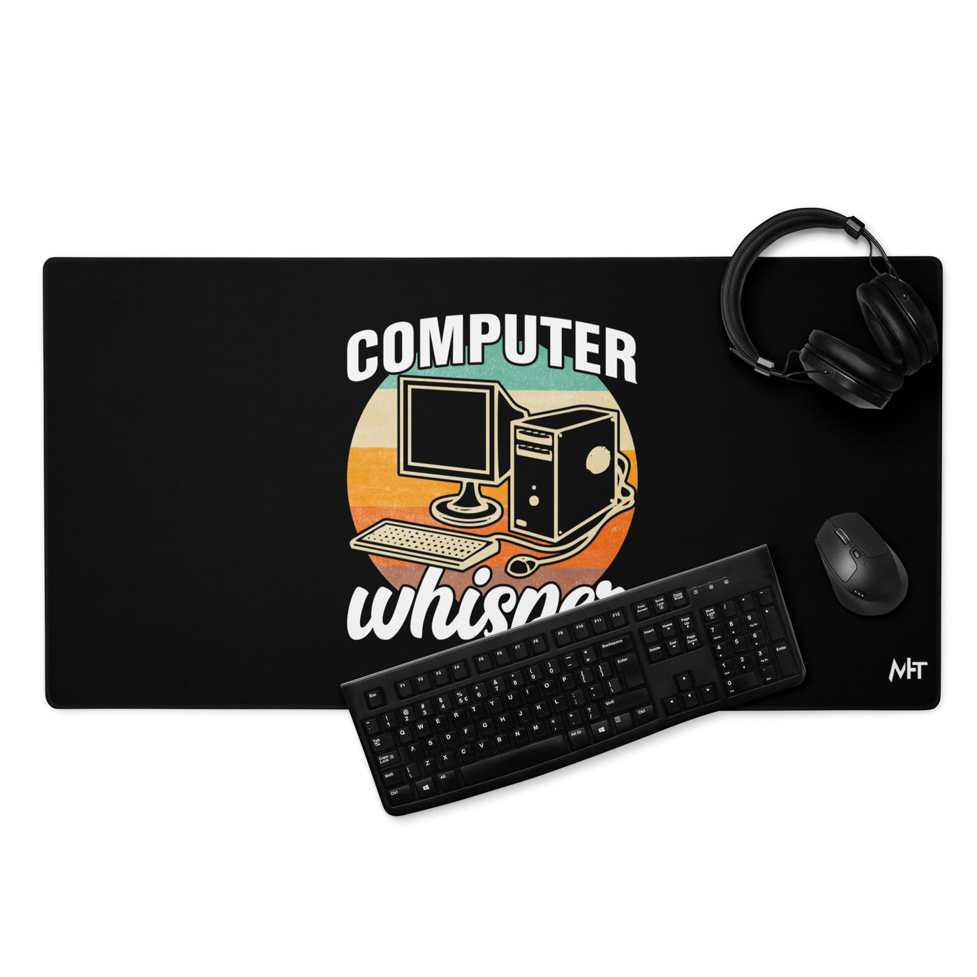Computers whisper - Desk Mat
