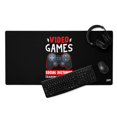 Video Games Social Distance Training for Years - Desk Mat