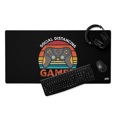 Social Distancing Gamer - Desk Mat