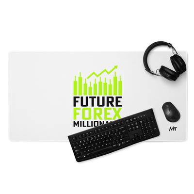 Future Forex Millionaire in Dark Text - Desk Mat