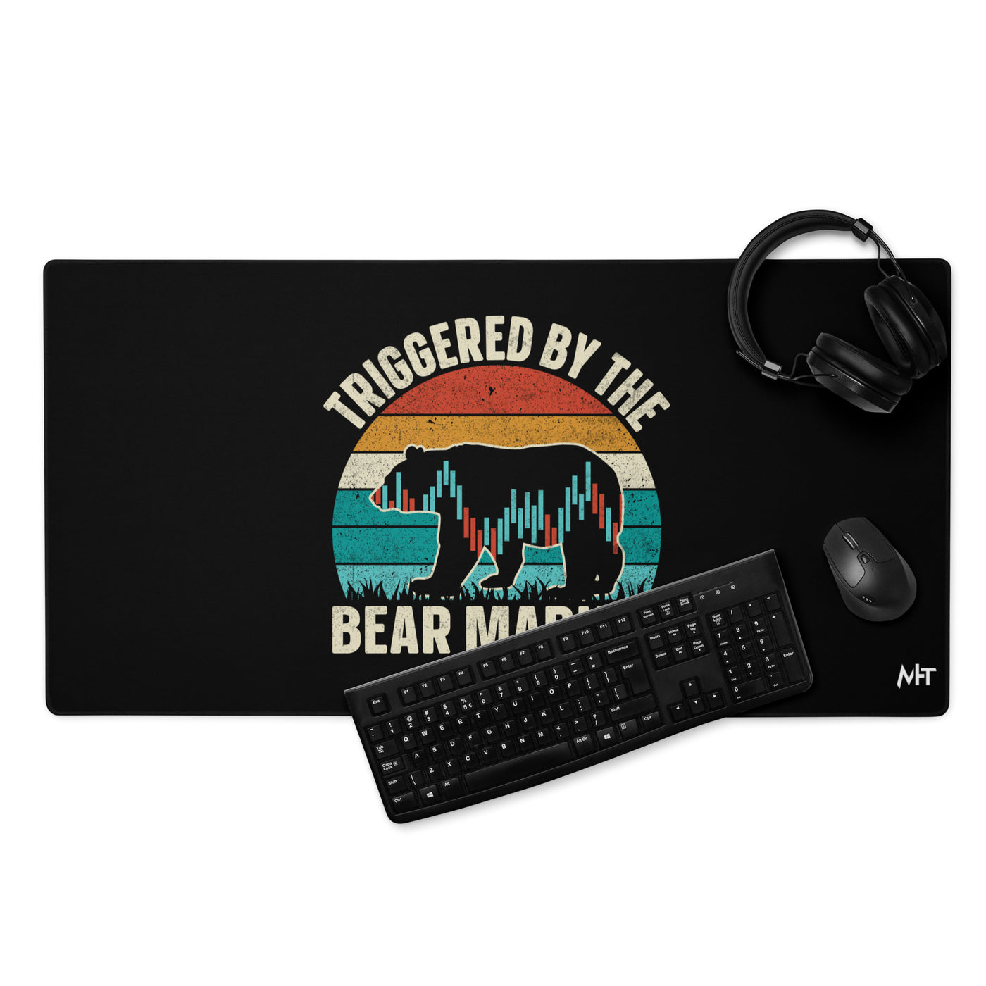 Triggered by the Bear Market - Desk Mat