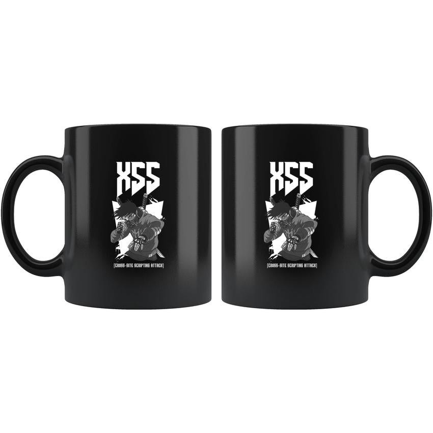 XSS cross-site scripting attack - Mug by MyHackerTech